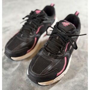 Avia 5000 Shoes‎ Womens Size 9.5 Black Pink Leather Upper Athletic WMAW430X02